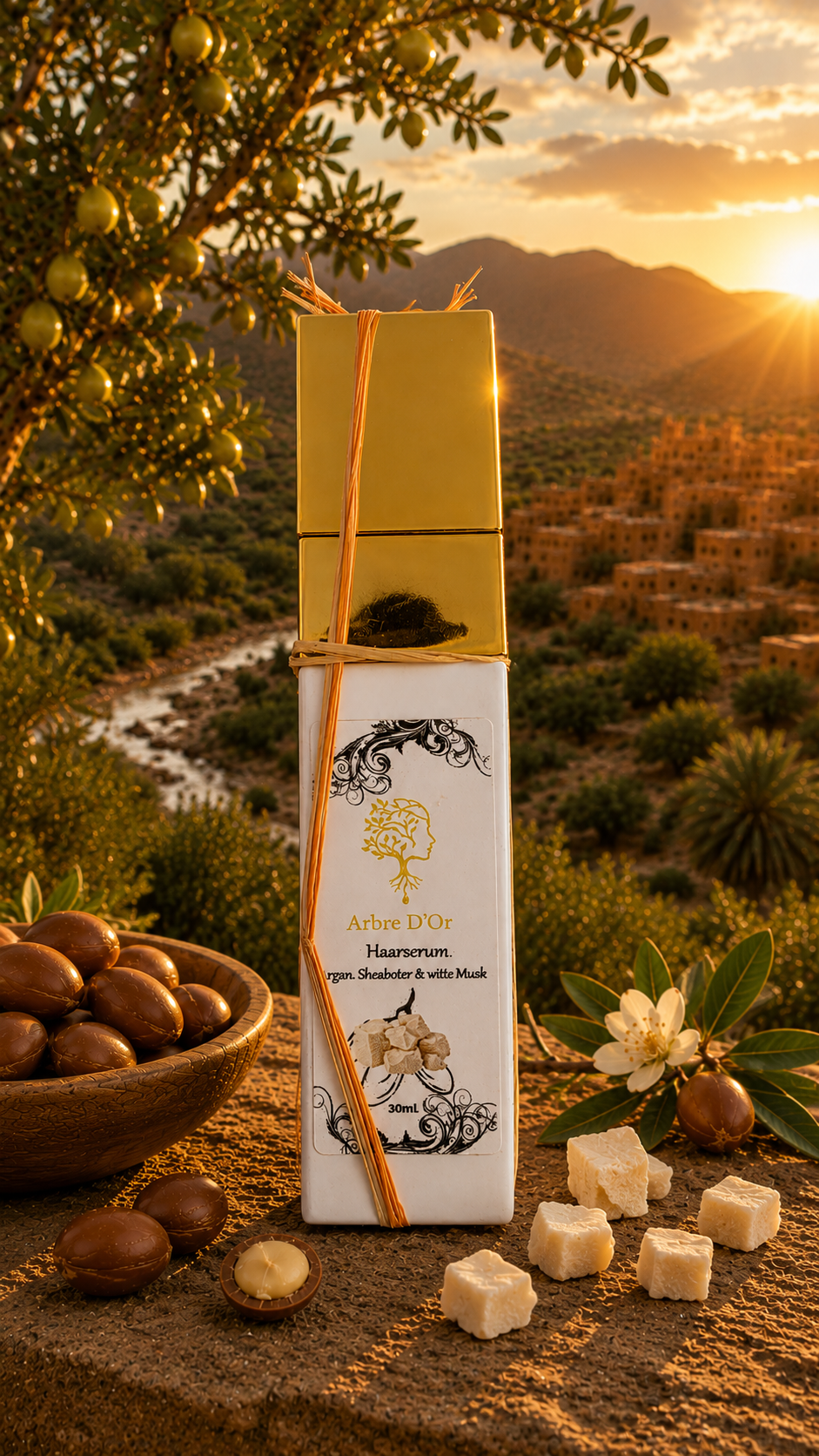Voedend Haar & Baard Serum Argan met Witte Musk